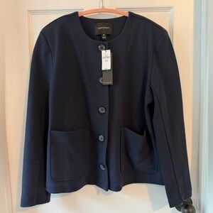 NWT Banana Republic Navy Blue Women's Blazer - medium petite- MP/PM